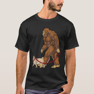 Bigfoot-Hunde-Spaziergang-Pug-Männer-Frauen-Sasqua T-Shirt