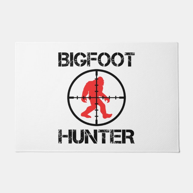 Bigfoot Hunter Funny Bigfoot Lover Fußmatte (Vorderseite)