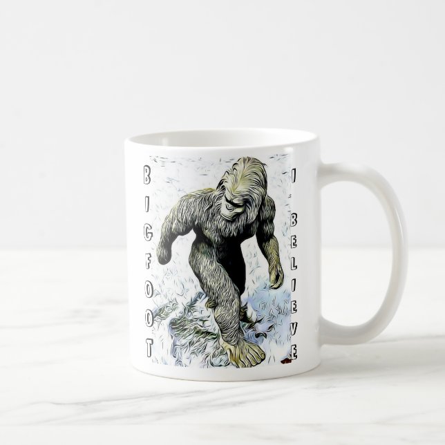 Bigfoot I glauben Kaffee-Tasse Kaffeetasse (Rechts)