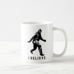 Bigfoot Ich glaube, anpassbare Text-Tasse Kaffeetasse
