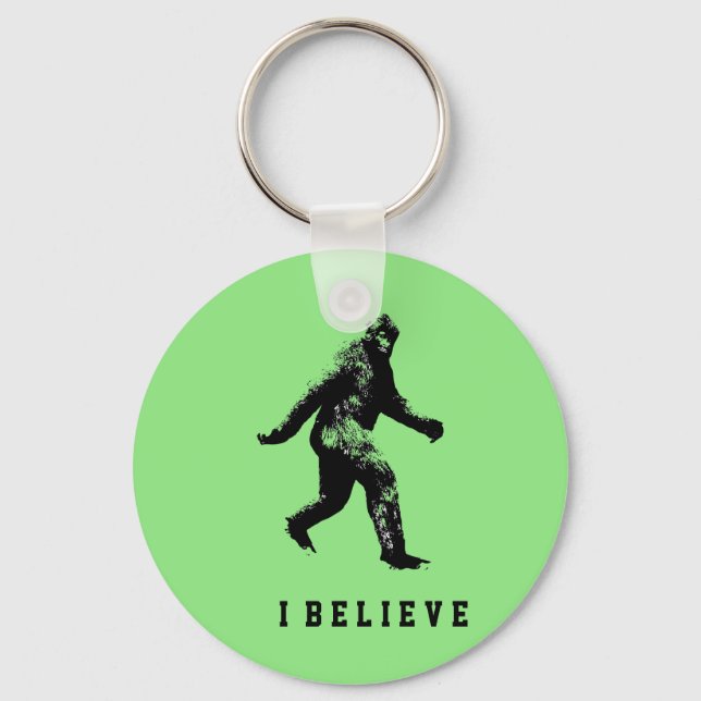Bigfoot Ich glaube Schlüsselanhänger (Vorderseite)