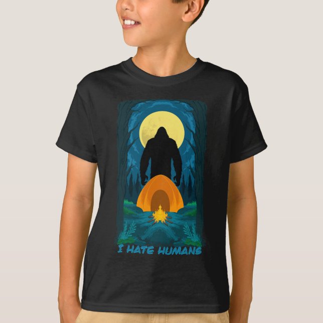 Bigfoot ich hasse Menschen und Sie sollten auch -  T-Shirt (Vorderseite)