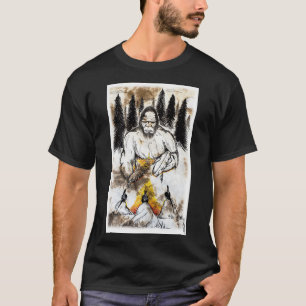 Bigfoot inspirierter amerikanischer Ureinwohner T-Shirt