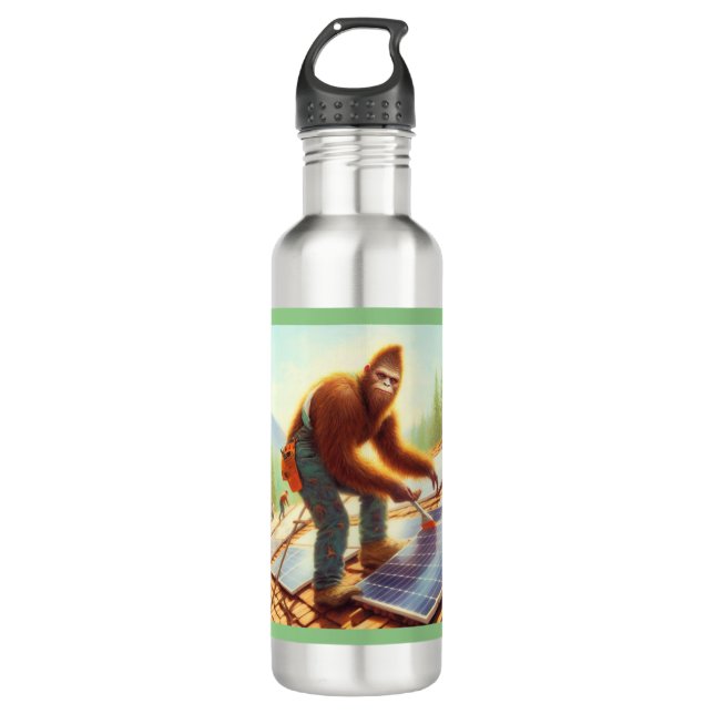Bigfoot Installation von Solarmodulen Edelstahlflasche (Vorderseite)