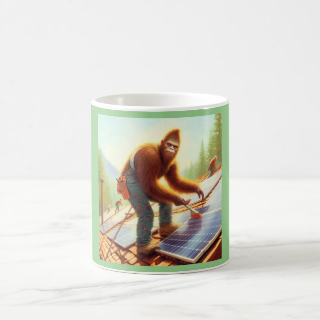 Bigfoot Installation von Solarmodulen Kaffeetasse (Mittel)