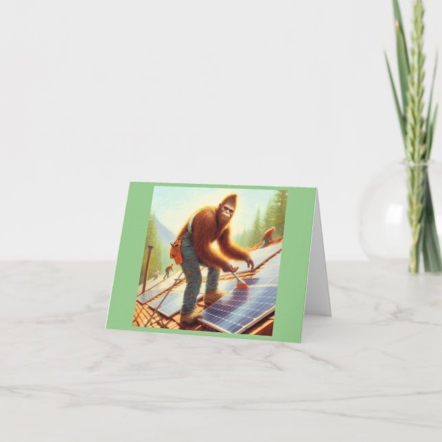 Bigfoot Installation von Solarmodulen Karte (Vorderseite)
