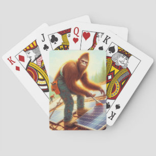 Bigfoot Installation von Solarmodulen Spielkarten