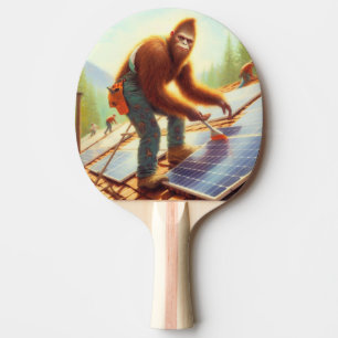 Bigfoot Installation von Solarmodulen Tischtennis Schläger