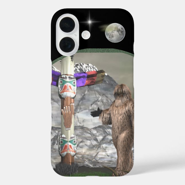 Bigfoot iPhone 16 Hülle (Rückseite)