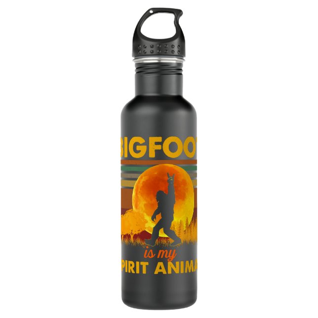 Bigfoot ist mein Geist Tierliebhaber Funny Sasquat Edelstahlflasche (Vorderseite)