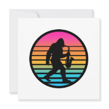Bigfoot-Jazz-Saxophon-Retro-Sonnenuntergangs-Desig