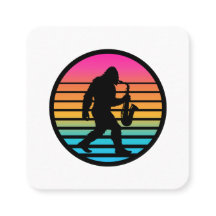Bigfoot-Jazz-Saxophon-Retro-Sonnenuntergangs-Desig