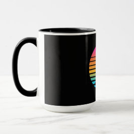 Bigfoot-Jazz-Saxophon-Retro-Sonnenuntergangs-Desig Tasse