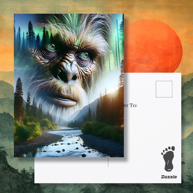 Bigfoot Just Sprichwort Hi Postkarte (Von Creator hochgeladen)