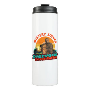 Bigfoot-Kaffee-Rätsel Gelöst Humor Thermosbecher