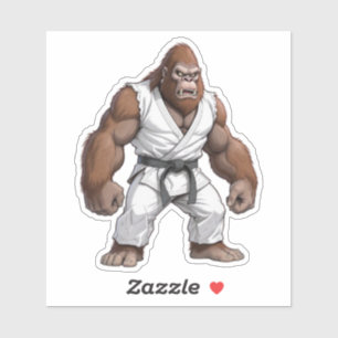 Bigfoot Karate Master Aufkleber
