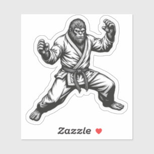 Bigfoot Karate Master Aufkleber