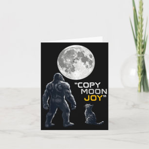 Bigfoot-Katzenliebhaber Copy Mond Freude Kryptid L Karte