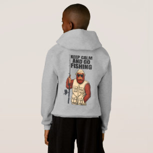 Bigfoot Keep Calm And Geh Fischen Lustig Hoodie