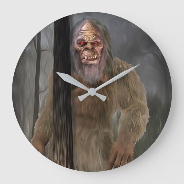 Bigfoot (Krebs) Große Wanduhr (Vorderseite)