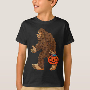Bigfoot Kürbislaterne Fun Halloween Boys Kids Sas T-Shirt
