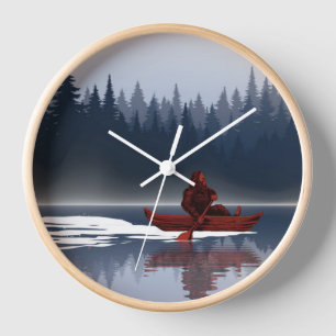 Bigfoot Lake Kanu Wilderness Kiefernwald Uhr