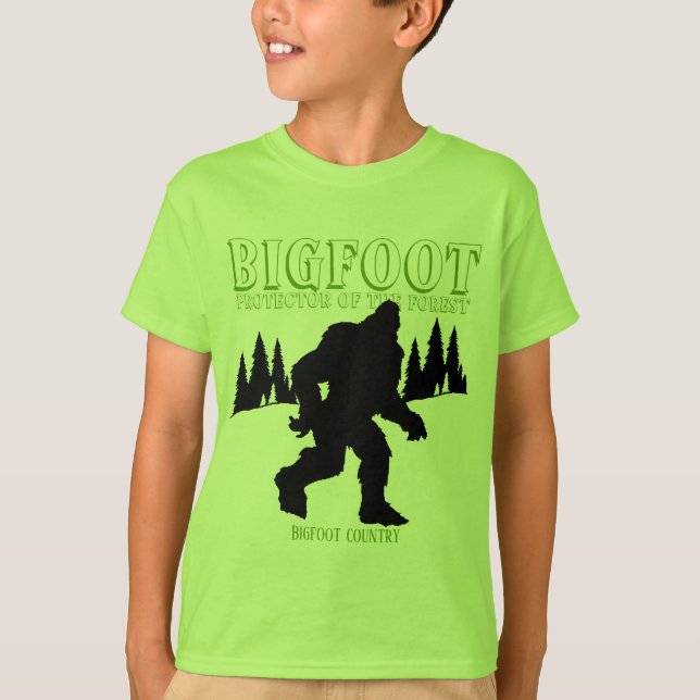 Bigfoot Landschützer des Waldes T-Shirt (Vorderseite)