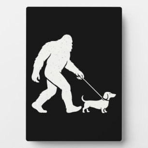 Bigfoot laufender Dachshund Lustiger Wiener Hund D Fotoplatte