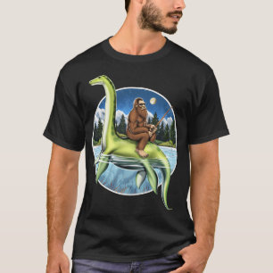 Bigfoot Loch Ness Fischen T-Shirt