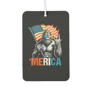 Bigfoot Merica Rock Amerikanische Flagge Autolufterfrischer