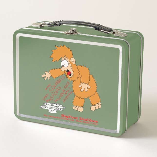 Bigfoot Metall Brotdose (Vorderseite)