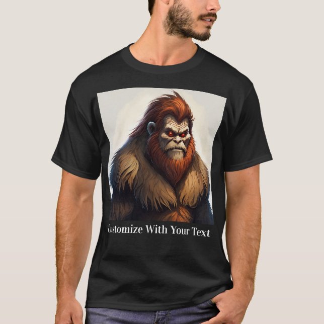 Bigfoot mit roten Augen T-Shirt (Vorderseite)