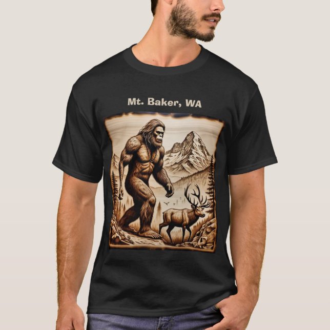 Bigfoot Mount Baker, WA T-Shirt (Vorderseite)