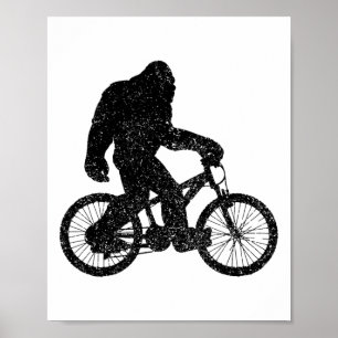 Bigfoot Mountainbike MTB Downhill Fahrrad Geschenk Poster