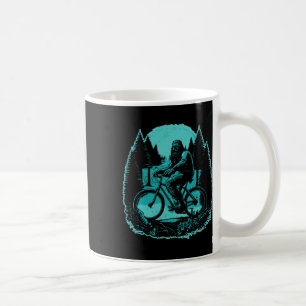 Bigfoot-Mountainbiker Sasquatch MTB-Radtour Wald Kaffeetasse