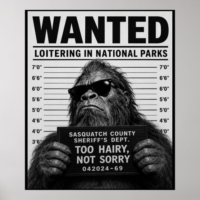 Bigfoot-Mugshot  Poster (Vorne)