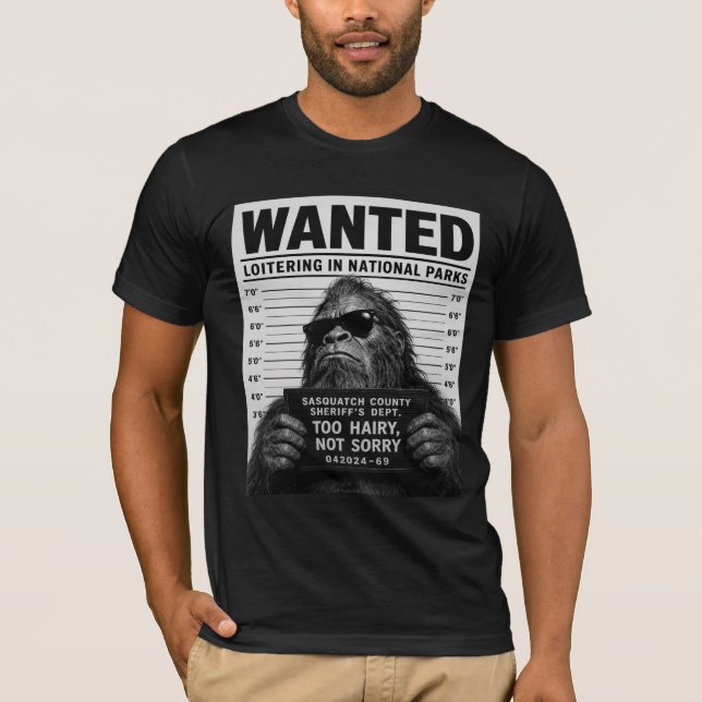 Bigfoot-Mugshot  T-Shirt (Vorderseite)