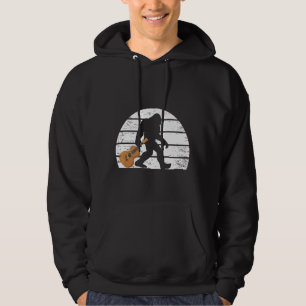  Bigfoot Musiker Sasquatch Acoustic Guitar Player Hoodie