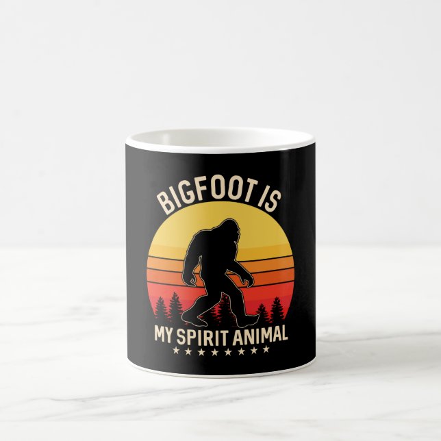 Bigfoot my Spirit Animal | Bigfoot Retro Kaffeetasse (Mittel)