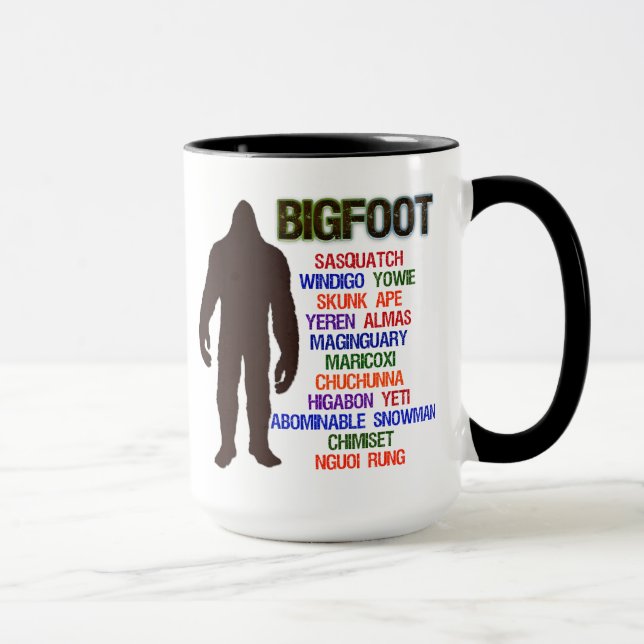 Bigfoot-Namen Tasse (Rechts)
