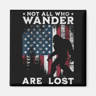 Bigfoot Nicht, die Wandern, sind Verlorene Sasquat Magnet