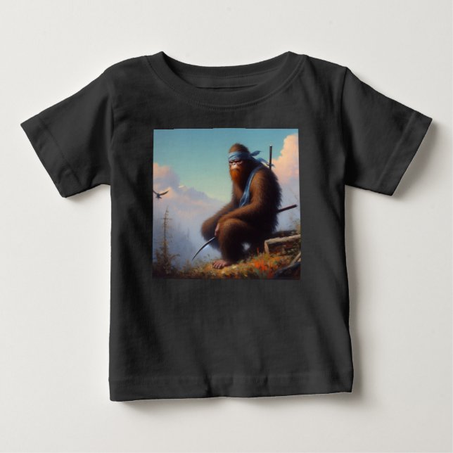 Bigfoot Ninja Baby T-shirt (Vorderseite)