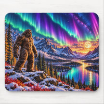 Bigfoot Nordlichter Mauspad
