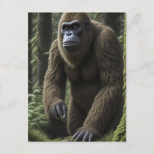 Bigfoot oder Sasquatch Behaltend in Touch Postkarte