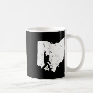 Bigfoot Ohio Staat Map Sasquatch Men Women Gift Kaffeetasse
