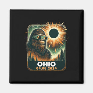 Bigfoot Ohio Total Solar Eclipse 2024 mit Eclipse Magnet