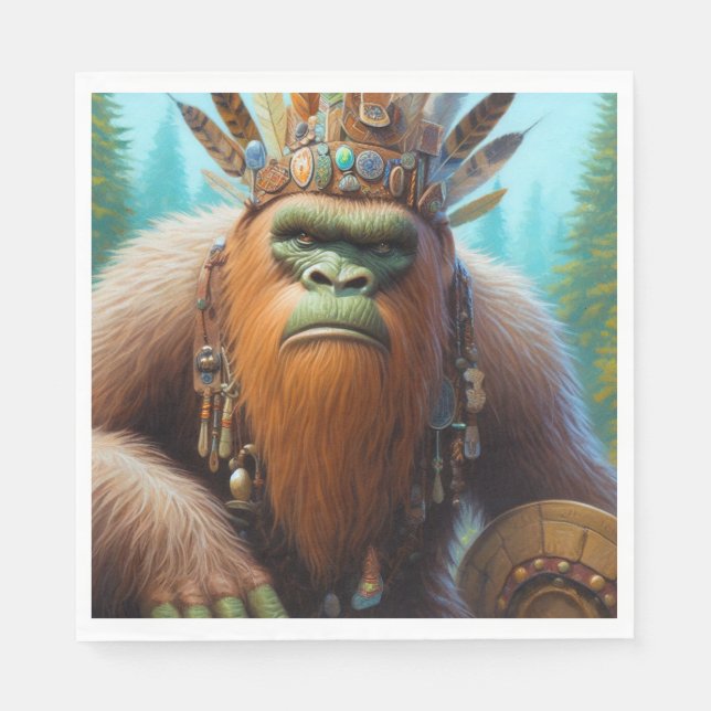 Bigfoot Öko Warrior Serviette (Vorderseite)