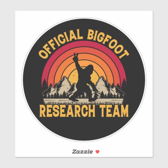 Bigfoot Original Research Team Aufkleber (Blatt)