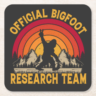 Bigfoot Original Research Team Rechteckiger Pappuntersetzer