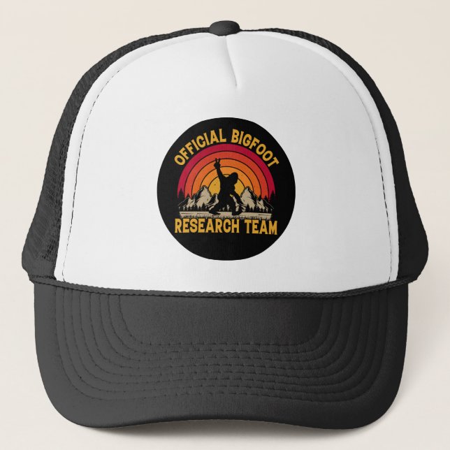 Bigfoot Original Research Team Truckerkappe (Vorderseite)